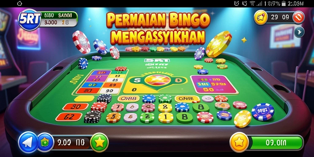 Tampilan seru gameplay Bingo di 5RT.