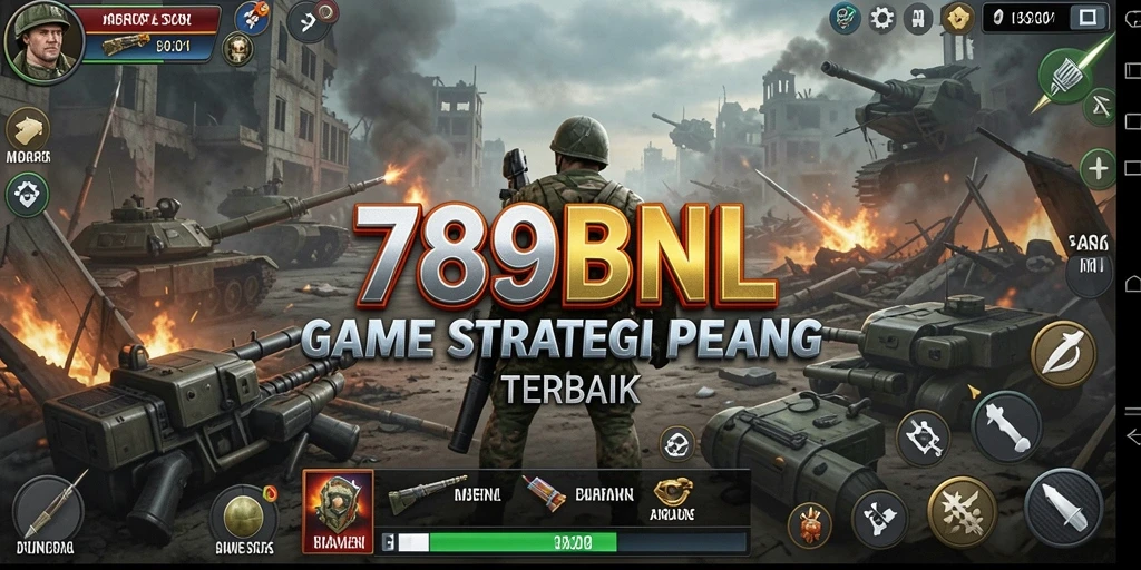Tampilan gameplay <strong>789BNL</strong> dengan pertempuran seru antara pasukan.