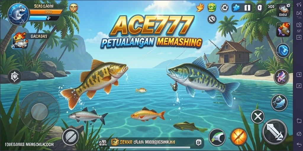 Tampilan gameplay <strong>ACE777</strong> yang menarik saat memancing.