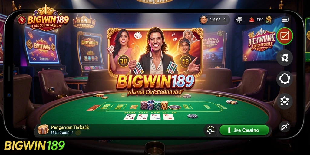 Tampilan gameplay Live Casino yang mendebarkan di BIGWIN189.