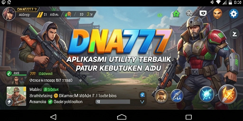 Screenshot aplikasi DNA777 menampilkan antarmuka yang simpel dan fungsional.