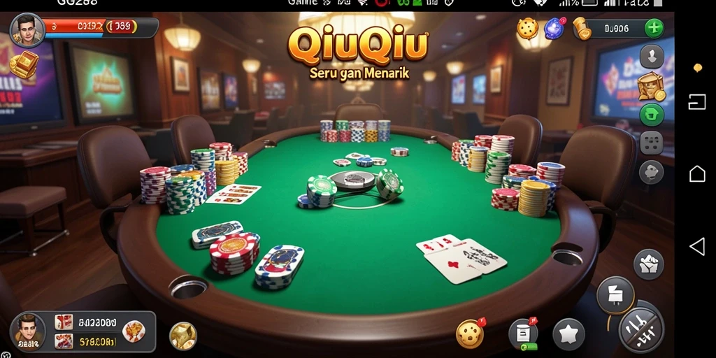 Tampilan gameplay QiuQiu yang menarik dan kompetitif.