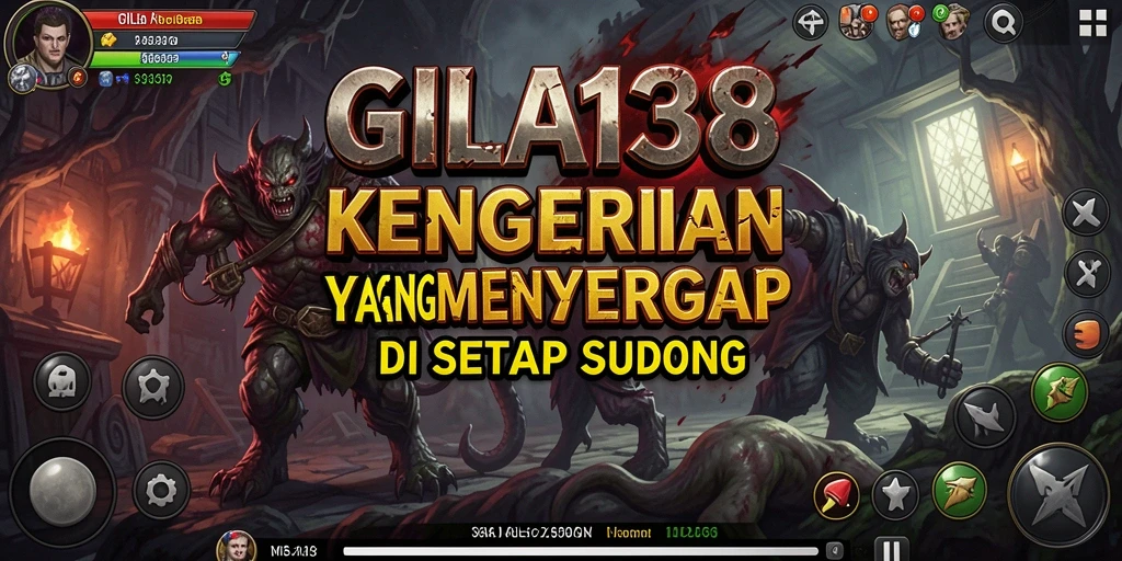 Gameplay <strong>GILA138</strong> menampilkan suasana horor yang mencekam dan penuh ketegangan.