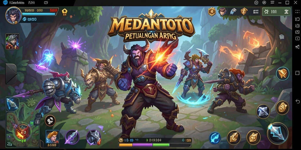 Tampilan spektakuler gameplay ARPG MEDANTOTO yang mendebarkan.