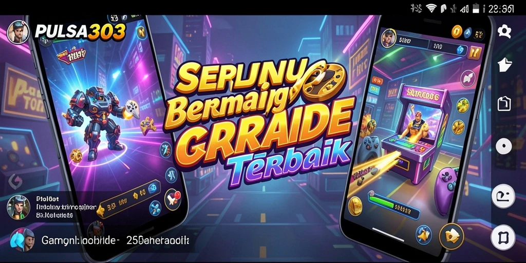 Screenshot utama PULSA303 menampilkan aksi gameplay Arcade yang seru.