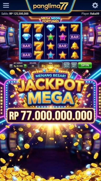 Tampilan dasbor aplikasi panglima77 yang sederhana dan intuitif.